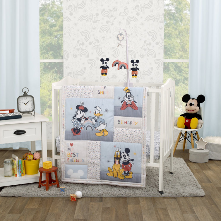 Mickey mouse 2025 cot bumper set